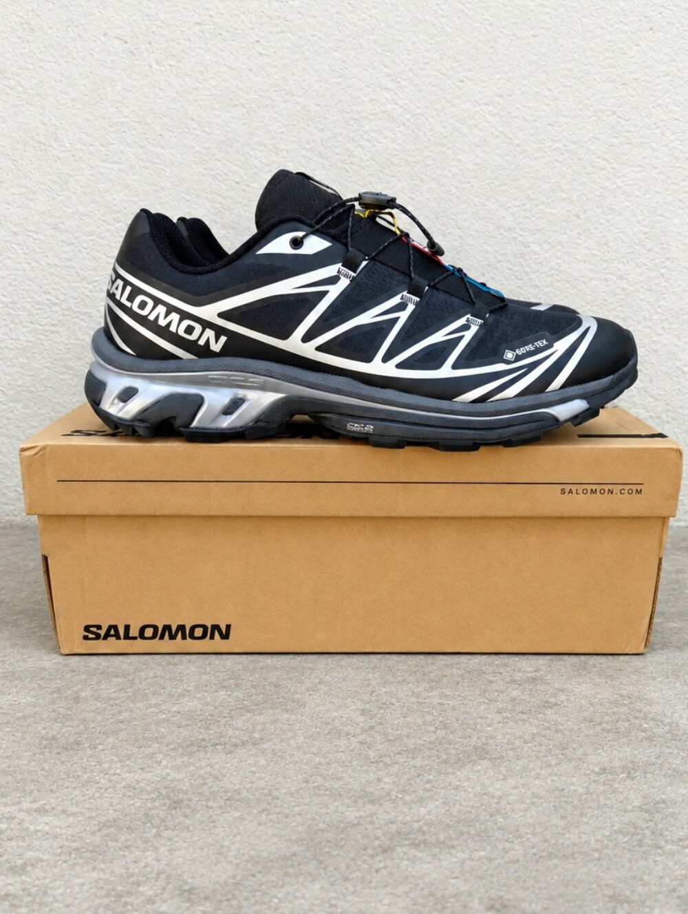 Salomon XT-6 GTX Gore-Tex Men's 10.5 Black Sneakers New in Box